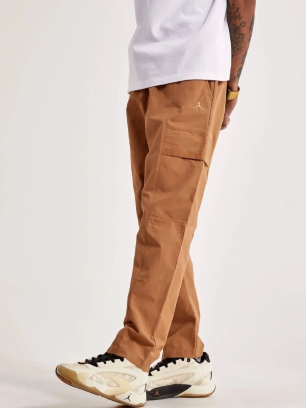 Nike JORDAN Essentials Men's Woven Pants Brown  Casual Athleisure Size Small
